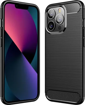 Produktbild von TPU Hülle für Apple iPhone 13 Pro Max Handy Schutzhülle Carbon Optik Schutz Case