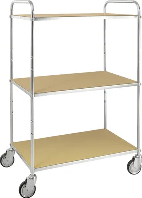 Produktbild von Kongamek ESD-Etagenwagen mit 3 Etagen 900x540mm Ladefläche mit Bremse