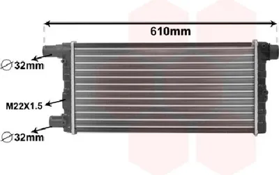 Produktbild von Van Wezel Wasserkühler für Fiat Cinquecento Seicento 0,9 - 1,1 + Sporting