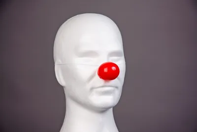 Produktbild von 2x rote Clownnase aus Plastik Karneval Fasching Clown