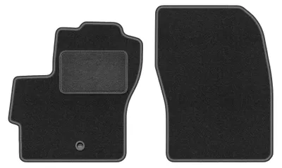 Imagen del producto de Alfombrillas delanteras de moqueta para Mazda 3 I BK 2003-2009 (hatchback) – 2 piezas, gris grafito, a medida – Wielganizator LUX