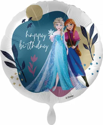 Image de Disney Reine des Glaces Feuille Joyeux Anniversaire Ballon en plastique 43 cm