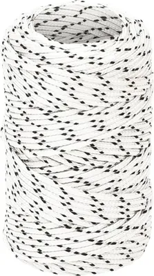 Produktbild von Bootsseil Geflochten Weiß 2 mmx50 m Polyester