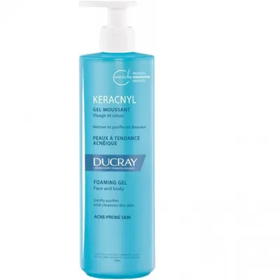 Zdjęcie produktu dla Ducray Keracnyl żel przeciwtrądzikowy do skóry tłustej 400 ml