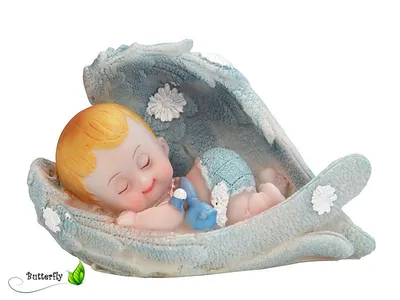 Immagine prodotto di Figurina per torta bambino, selezione:DF11C Ragazzo con ali d'angelo 6,5 cm