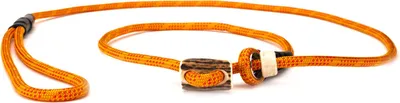 Produktbild von Mystique® Field trial Moxonleine Retrieverleine 6mm 130cm mit Zugbegrenzung orange / rot