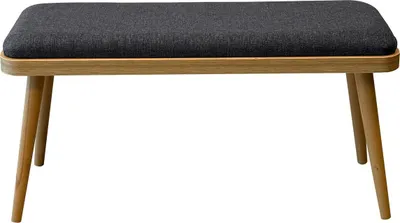 Produktbild von Skye Decor, Vina Mini 1053 - Oak, Anthracite, Bank, Eiche, 100 % MELAMINBESCHICHTETE SPANPLATTEN, 90 x 46 x 33 cm