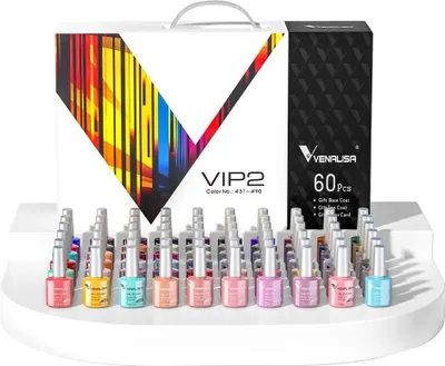 Obrázok produktu pre Sada gélových lakov na nechty, bez HEMA, samonivelizačná, (31-90) VIP2