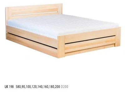 Produktbild von Bett 180x200cm Massive Holz Betten Doppelbett Ehebett Schlafzimmer Möbel Neu
