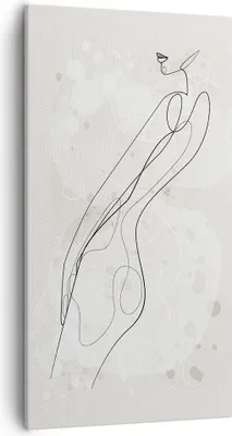 Produktbild von Bild auf Leinwand - Leinwandbild - Einteilig - Minimalismus Körper Frauen - 55x100cm - Wand Bild - Wanddeko - Wandbilder - Leinwanddruck - Bilder - Wanddekoration - Leinwand bilder - PA55x100-4831