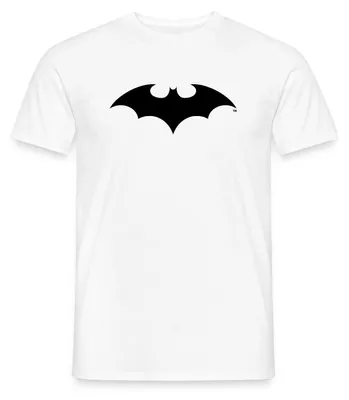 Produktbild von Spreadshirt DC Comics Batman Logo Klassisch Männer T-Shirt, L, Weiß