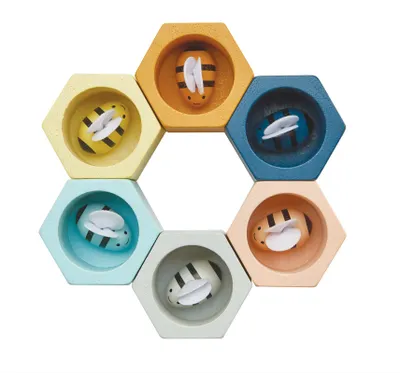 Produktbild von Plantoys Orchard Lernspielzeug Bienenwaben-Spiel mit Pinzette für Feinmotorik & Zählen
