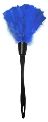Productafbeelding van Plumeau stofdoek - Kalkoenveren - 35 cm - Marineblauw