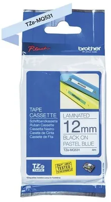 Immagine prodotto di Brother TZEMQ531 nastro per etichettatura nero su blu TZe