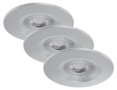 Produktbild von Briloner 7280-034 LED Einbauleuchten Set 3x5W Silber Kunststoff IP23