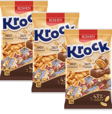 Obrázok produktu pre Krock Karamelové a orechové cukrovinky 1 kg