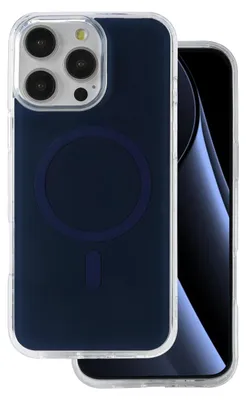 Zdjęcie produktu dla Nakładka Lowkey Mag Do Iphone 15 Pro 6,1" Ciemnoniebieska