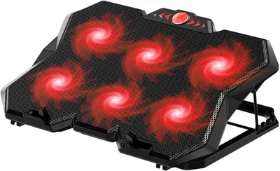 Produktbild von Laptop-Kühlpad für 19 Zoll Laptops, 6 Höheneinstellungen, Metallgitter, Gaming Notebook