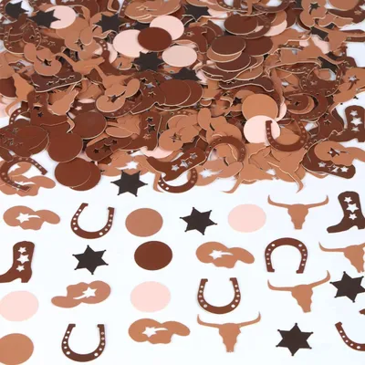 Productafbeelding van 100 Stuks Cowboy Confetti voor Feestdecoratie