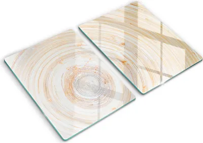 Produktbild von Abdeckung Glas - Küchenabdeckung - 2x40x52 cm - Abdeckplatte -Holzstruktur