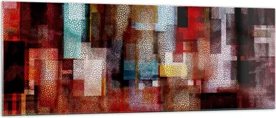 Produktbild von Bilder auf glas - Abstraktion modern - 140x50cm - Glasbilder - Wandbilder - Kunstdruck - zum Aufhängen bereit - Wanddekoration aus Glas - Glas Bilder - Wandbild auf Glas - Einteilig - GAB140x50-3504
