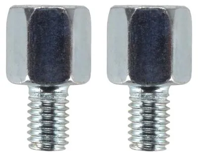 Produktbild von 2x Spiegeladapter silber (Spiegel: M10 Rechtsgewinde / Lenker: M8 Linksgewinde) – Citomerx