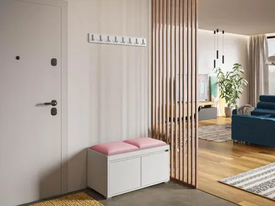 Immagine prodotto di Parete per corridoio CLENZE 9 - bianco / rosa