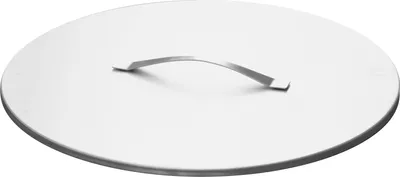 Produktbild von SvenskaV Feuerschalendeckel, Edelstahl, 63 cm Durchmesser, 1,2 mm, 1,5 kg, Schutz vor Witterung, Asche & Funkenflug, passend für SvenskaV Modelle Z/VOMA/CUBE/BASIC/ARKA