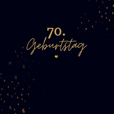 Produktbild von 70. Geburtstag- Gästebuch Blanko
