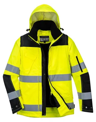 Produktbild von PORTWEST Warnschutzjacke C 469 gelb/schwarz Gr.  S