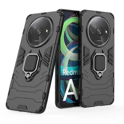Produktbild von Hülle Xiaomi Redmi A3 Handyhülle Outdoor Stoßfest 360° Drehbarer Ring Ständer