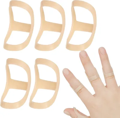 Produktbild von INF Prstová dlaha na pružinový prst 5-balenie s rôznymi veľkosťami Béžová Size 6+7+8+9+10