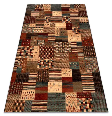 Image de Tapis en laine KASHQAI 4353 990 Patchwork terre cuite / beige rouge 160x240 cm