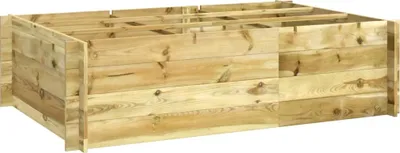 Zdjęcie produktu dla vidaXL Podwyższone łóżko 150x100x40 cm z impregnowanego drewna sosnowego