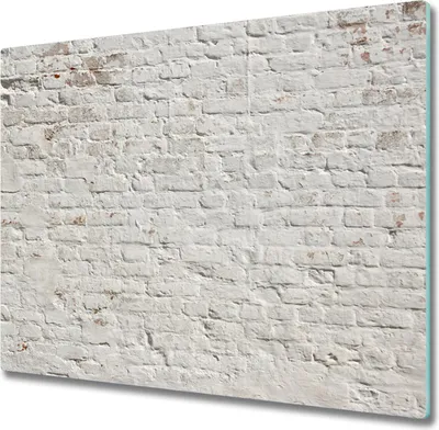Produktbild von Glas Herdabdeckplatte 60x52 cm Spritzschutz Glasabdeckplatte Schneidebrett Backsteinmauer