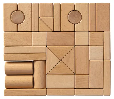 Immagine prodotto di Van Dijk Toys blocchi di legno in faggio - 44 pezzi