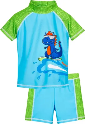 Produktbild von Playshoes Dino Surf Motiv Badeanzug-Set Mehrfarbig - Jungen, Größe:98/104