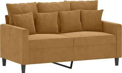 Obrázok produktu pre vidaXL 2-miestna pohovka Brown 120 cm Velvet