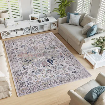 Produktbild von Conceptum Hypnose, Woopamuk340, Teppich (160 x 230), 70 % BAUMWOLLE / 30 % POLYESTER, Weiß, 160 x 230 cm