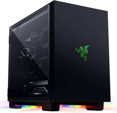 Obrázek produktu pro Razer Tomahawk M1 ( M1/Mini-ITX/Aluminum/Tempered Glass/Desktop Chassis )