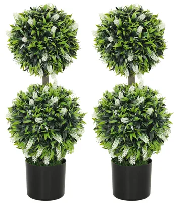 Immagine prodotto di HOMCOM Piante artificiali, set da 2, 70 cm, pianta artificiale resistente ai raggi UV in vaso