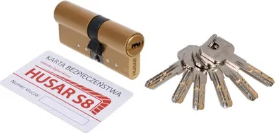 Produktbild von HUSAR S8 30/40 er Zylindereinsatz, Messing, Klasse C, 6 Schlüssel