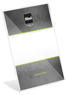 Produktbild von Tischaufsteller „the presenter“ DIN A4 hoch, glasklar | Glasklar zur Präsentation von Informationen und Hinweisen
