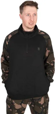 Produktbild von Fox Fishing Hoodie LW Black/Camo Qtr Zip - L