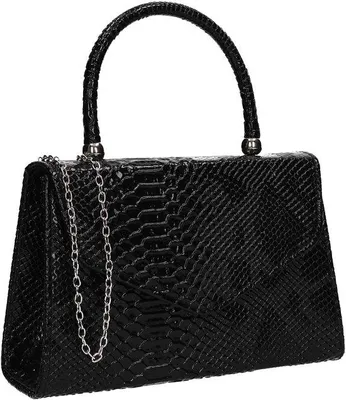 Image de Mouchoir en cuir noir pour femme