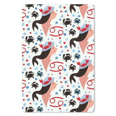 Produktbild von MuchoWow® Mauspad Mousepad Tierkreiszeichen - Krebs - Muster 18x27 cm - Mousepads - Maus Mat - Pad - Mausunterlage