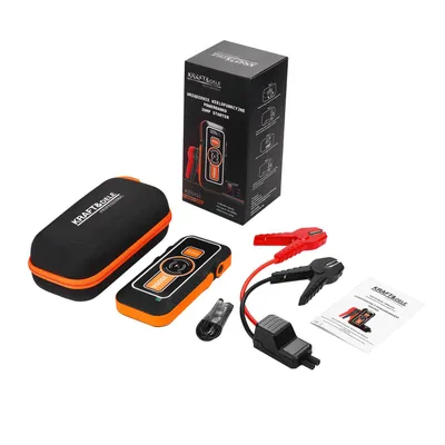 Obrázok produktu pre Kraft&Dele KD5493 Powerbank 3 v 1 + Jump-Starter + LED svetlo 16 000 mAh - QI nabíjanie, QC3.0, 2000 A Štart