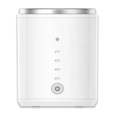 Zdjęcie produktu dla Przenośny, bezprzewodowy podgrzewacz do butelek z funkcją rozmrażania i podgrzewania, wyposażony w 4 stopnie temperatury oraz wbudowany akumulator, idealny do podróży i aktywności na świeżym powietrzu
