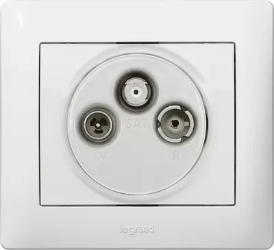 Produktbild von Legrand 771089 Abdeck.tv3-loch Hirschm Gauw