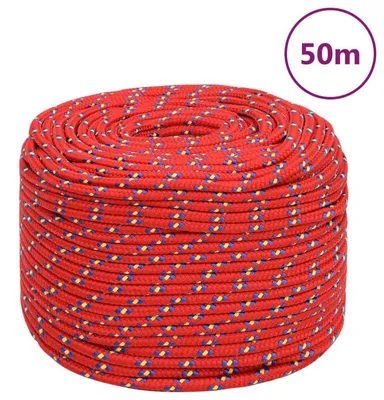 Produktbild von Seil, Polypropylenmaterial, 50 Meter Länge, Rot